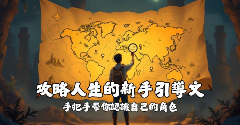 攻略人生的新手引導文:手把手帶你認識自己的角色